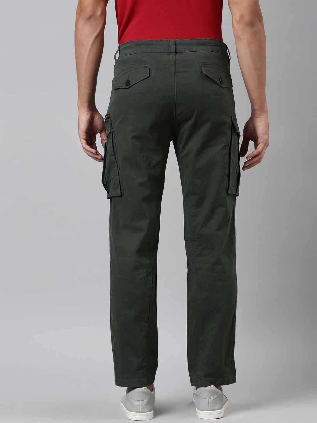 Mens Woven Olive Cargo Pant