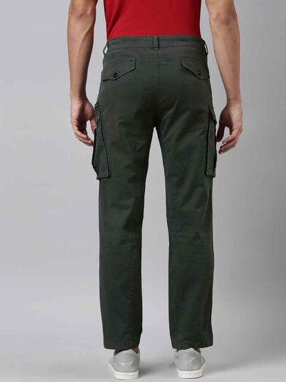 Mens Woven Olive Cargo Pant