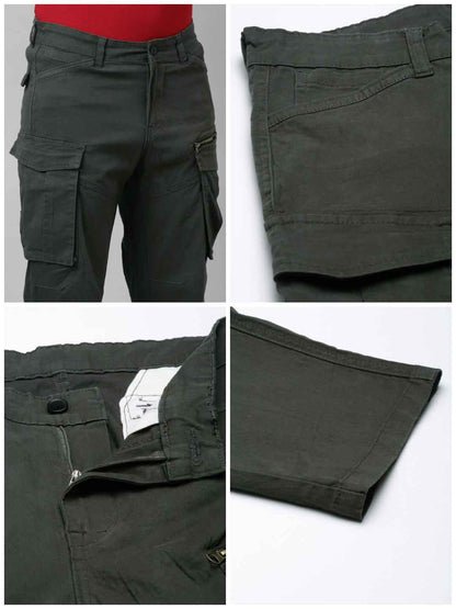 Mens Woven Olive Cargo Pant