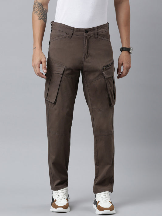 Mens Woven Steel Grey Cargo Pant
