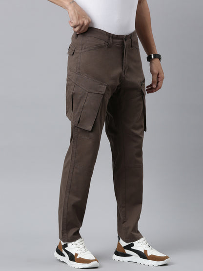 Mens Woven Steel Grey Cargo Pant