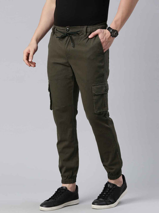 Mens Olive Cargo Pant