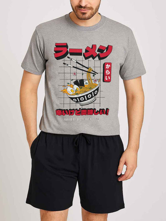 Mens Printed Short Set
