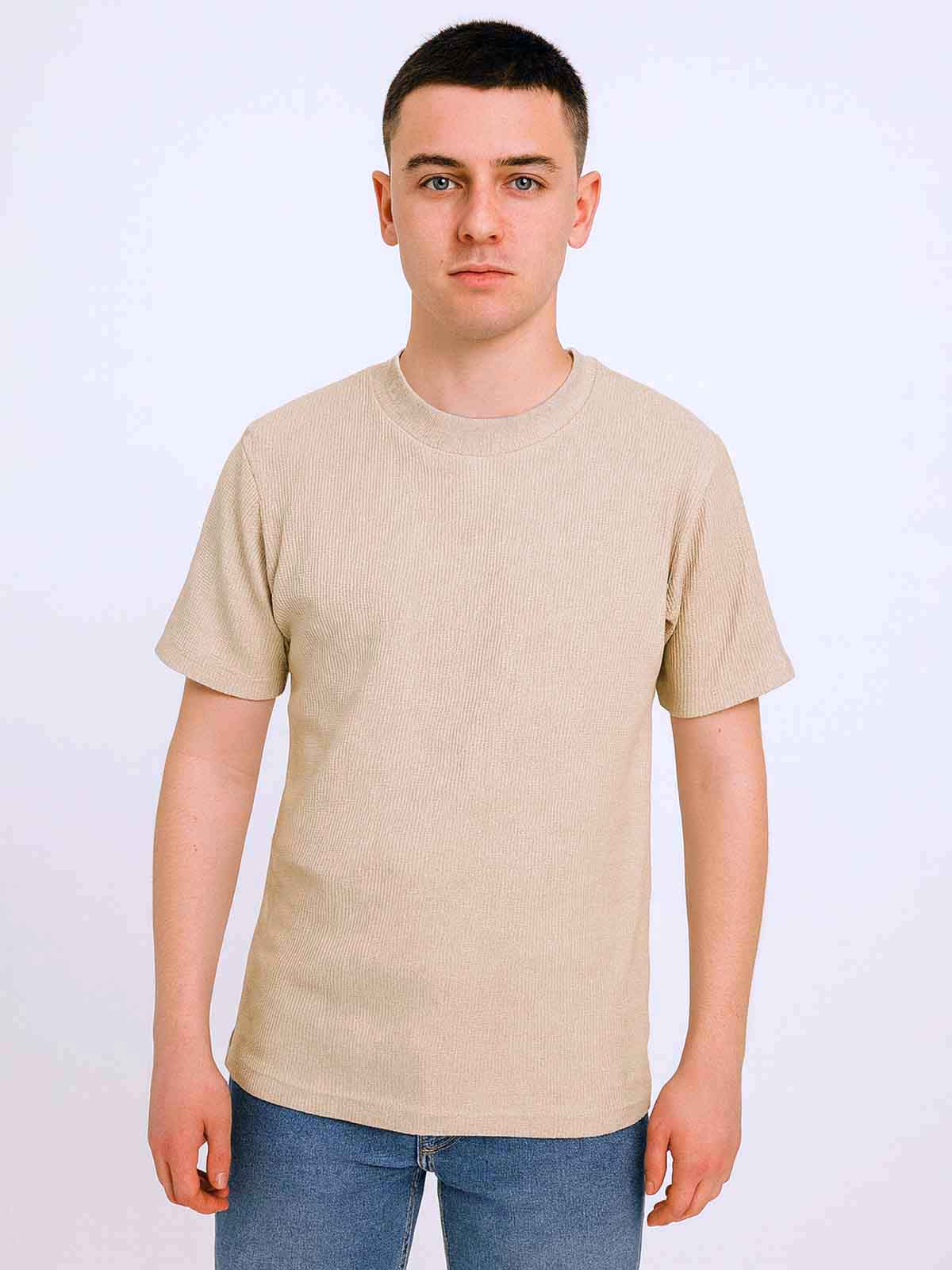 Mens Textured  T-Shirt