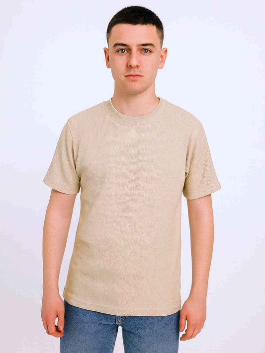 Mens Textured  T-Shirt