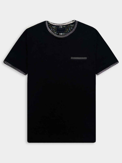 Mens Crew Neck Black T-Shirt
