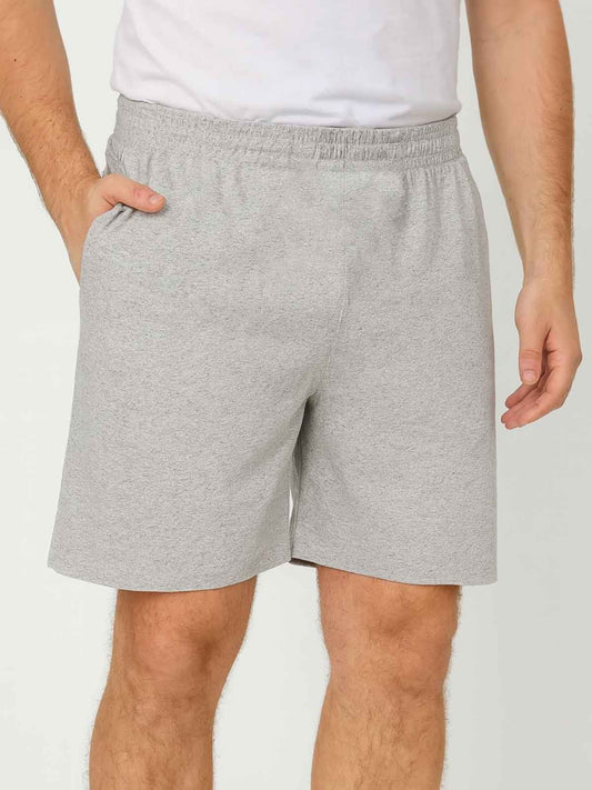 Mens Knitted Melange Sleep Shorts