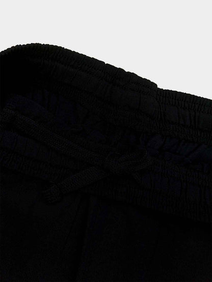 Mens Knitted Black Sleep Shorts