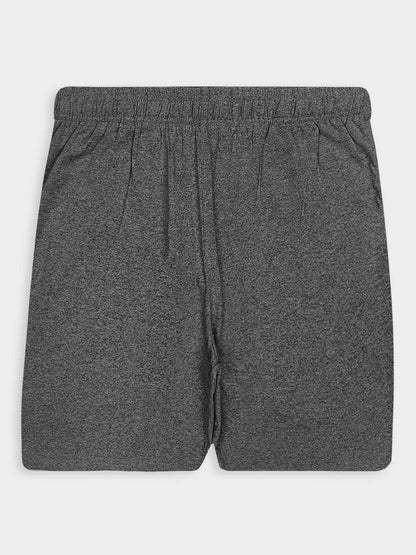 Mens Knitted Charcoal Sleep Shorts