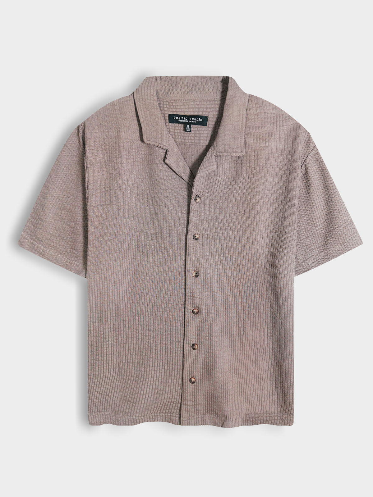 Mens Drop Needle Knit Shirts