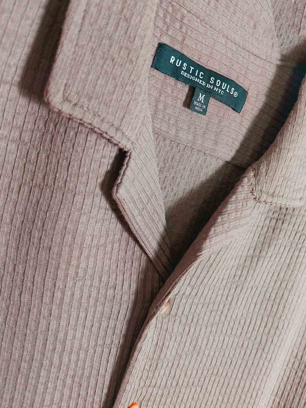 Mens Drop Needle Knit Shirts