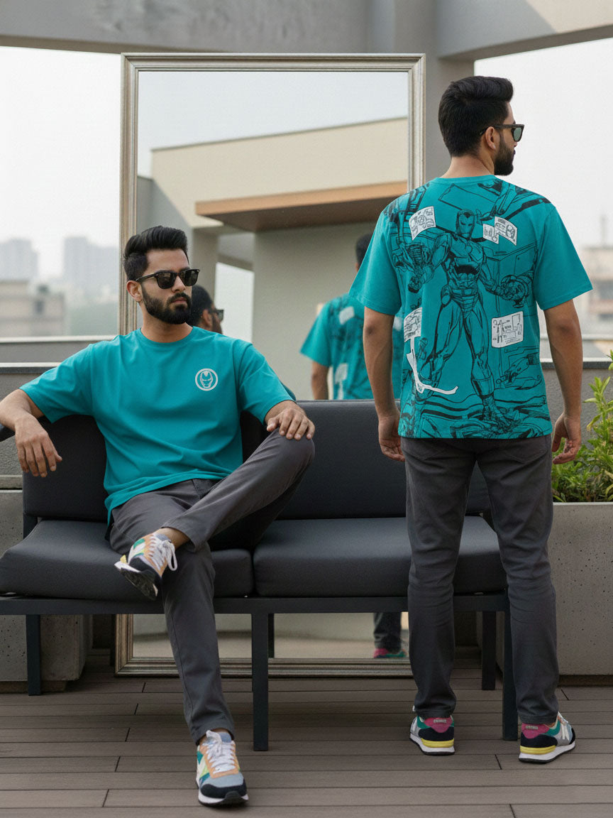 Mens Printed Oversize Fit T-Shirt