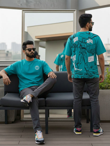 Mens Printed Oversize Fit T-Shirt