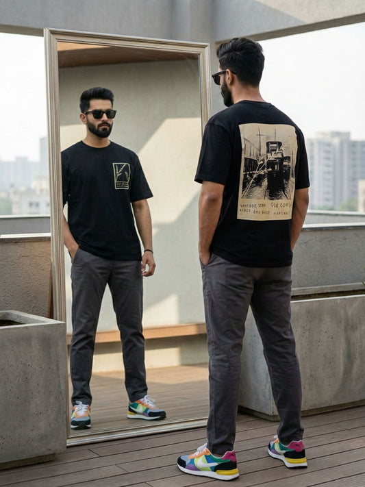 Mens Printed Oversize Fit T-Shirt