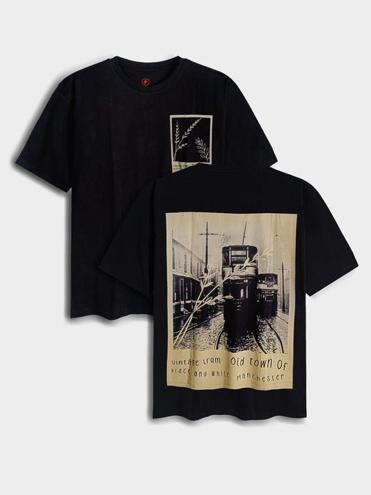 Mens Printed Oversize Fit T-Shirt