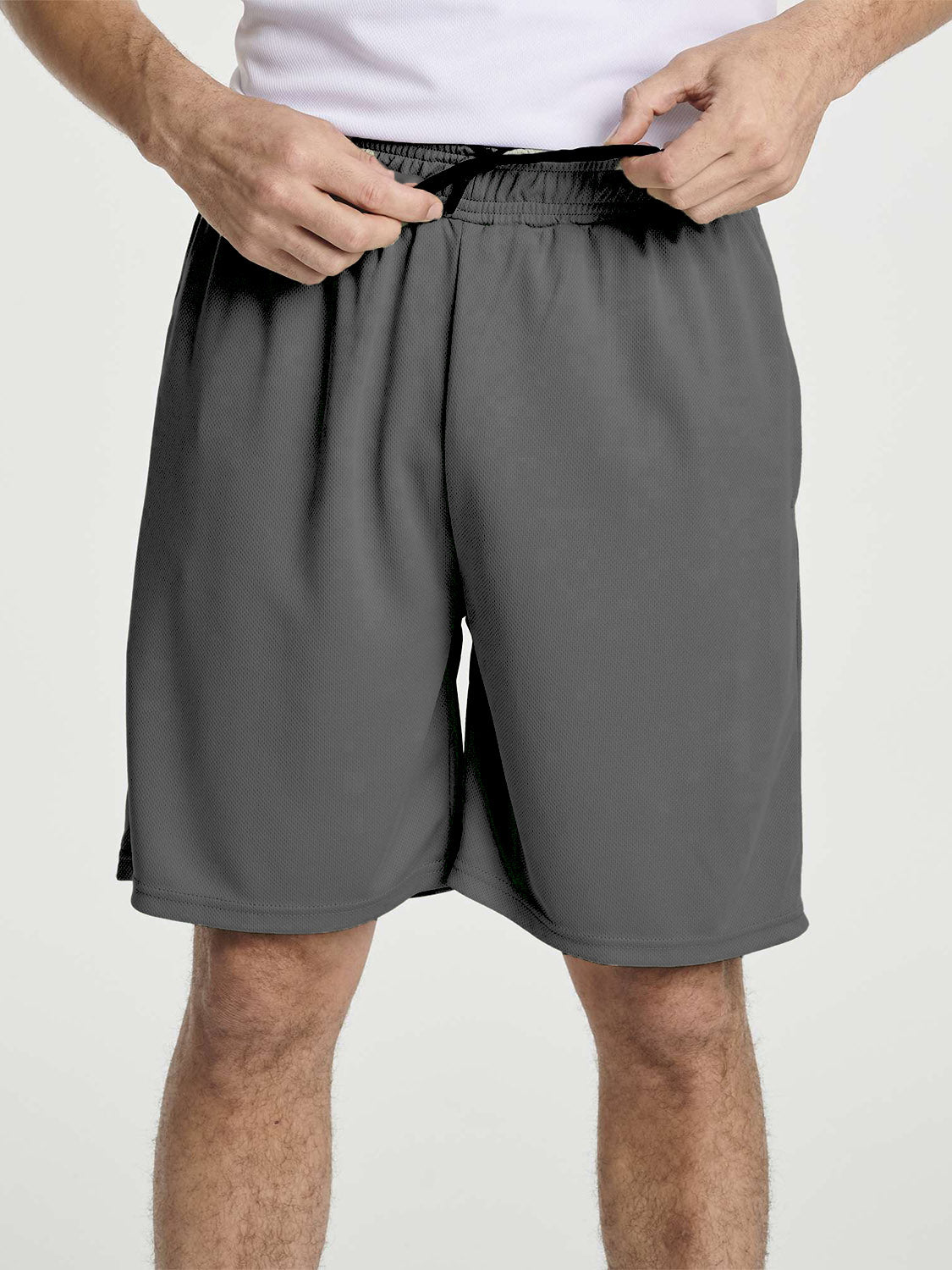 Mens Oversize Dry-Fit Grey Shorts