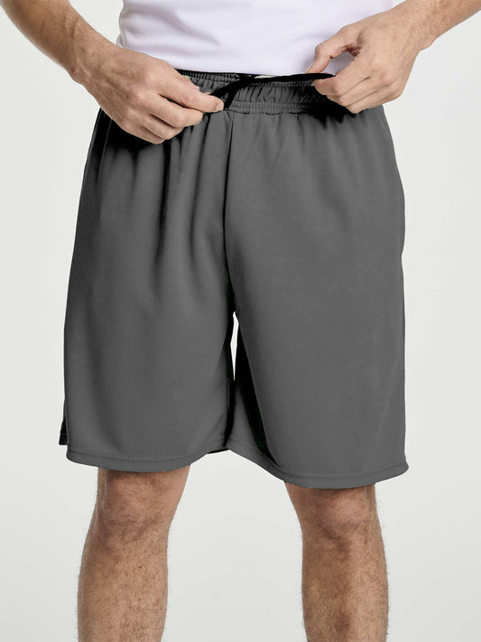 Mens Oversize Dry-Fit Grey Shorts
