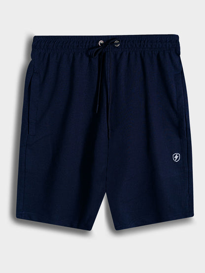 Mens French Terry Navy Shorts