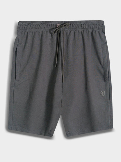Mens French Terry Steel Grey Shorts