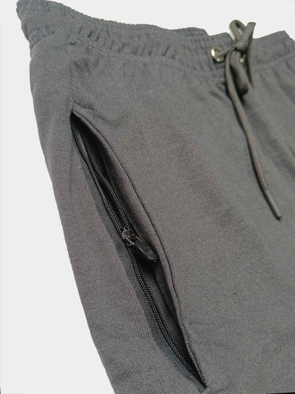 Mens French Terry Steel Grey Shorts