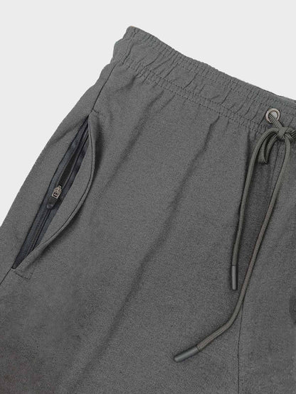 Mens French Terry Steel Grey Shorts
