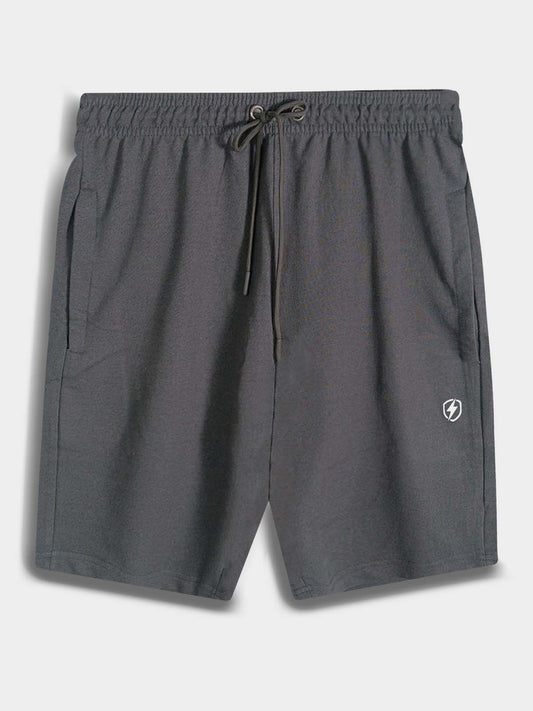 Mens French Terry Steel Grey Shorts