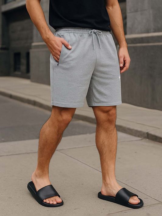 Mens French Terry Grey Shorts