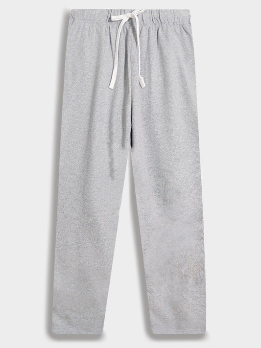 Mens Fleece Grey Melange Track Pant