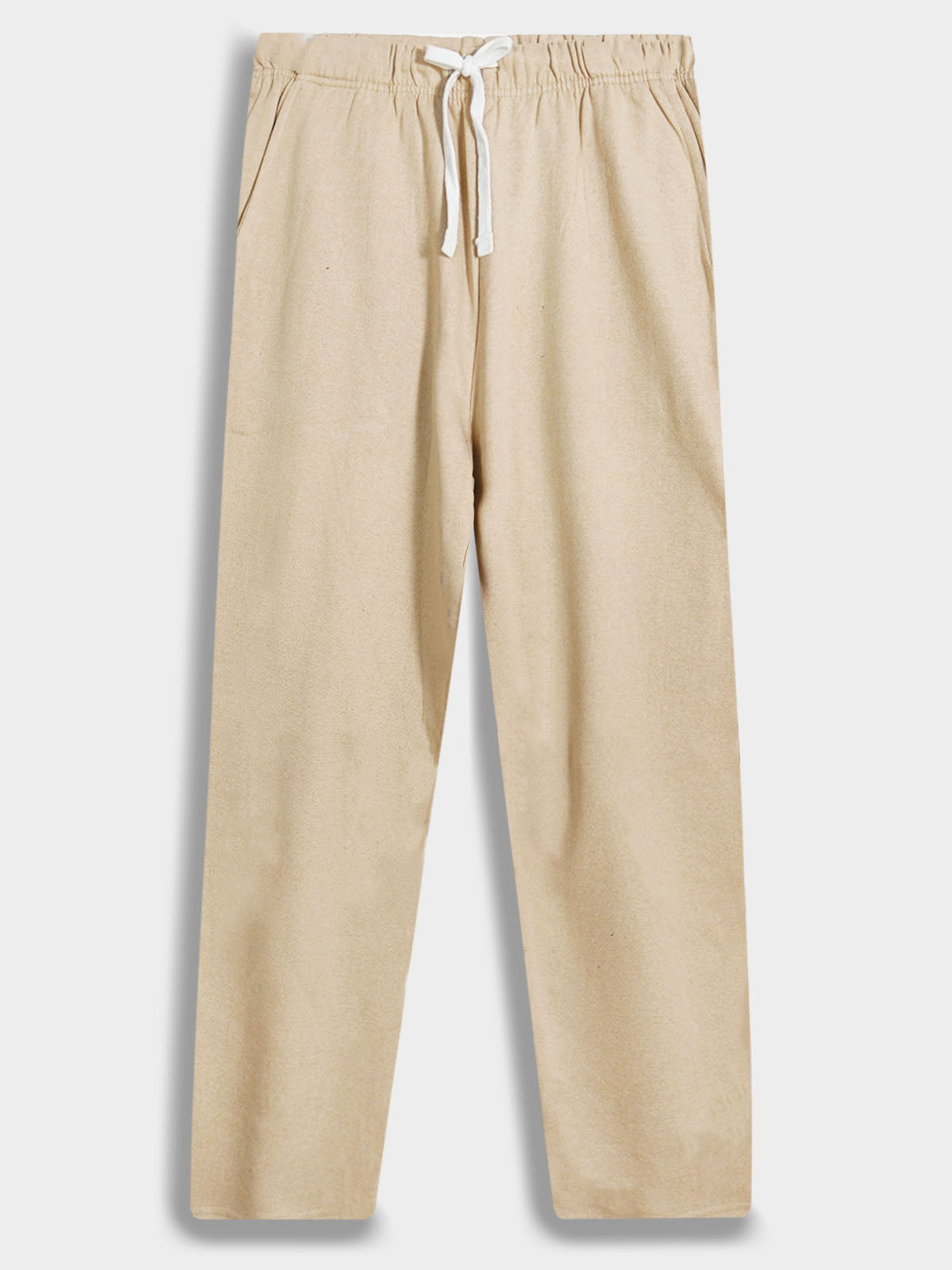 Mens Fleece Beige Track Pant