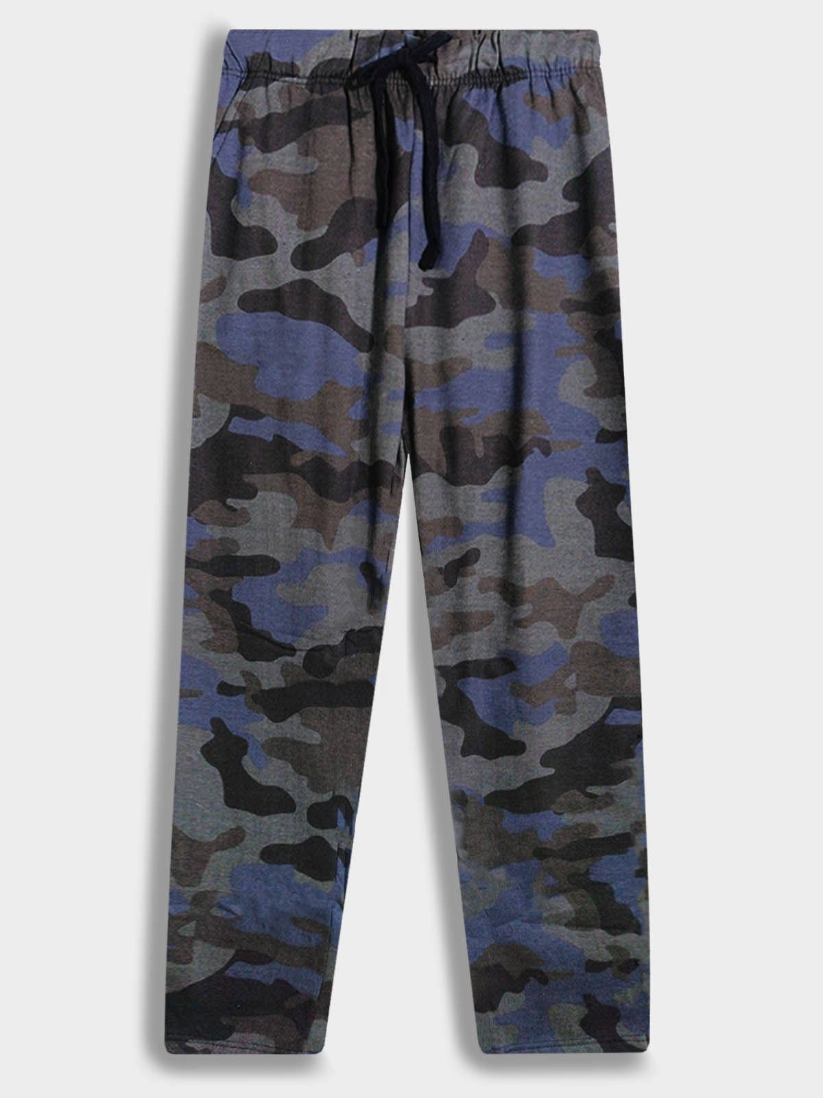 Mens Fleece Camo Printed Track Pant