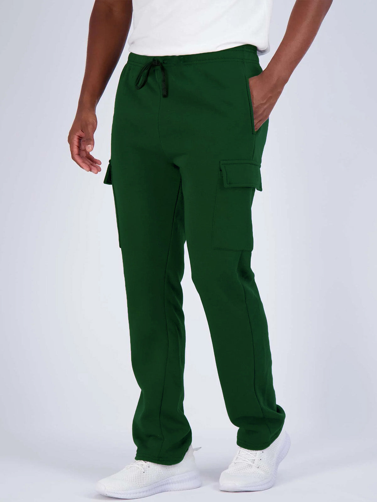 Mens Green Cargo Joggers