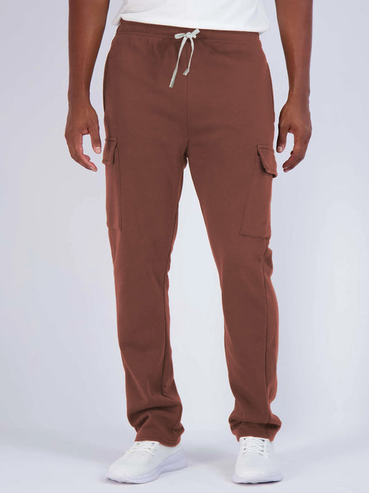 Mens Brown Cargo Joggers