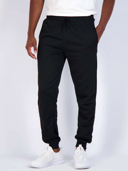 Mens Fleece Black Jogger