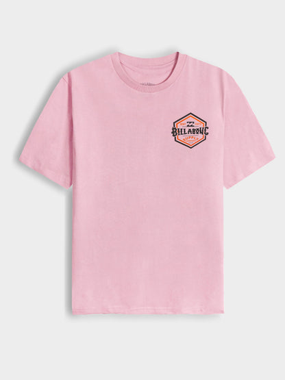 Mens Printed Pink T-Shirt