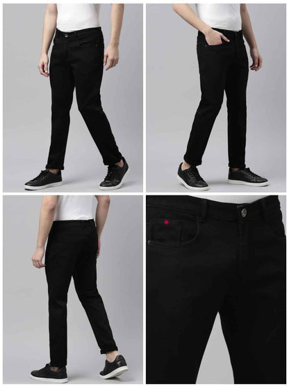 Mens Slim Fit Black Jeans