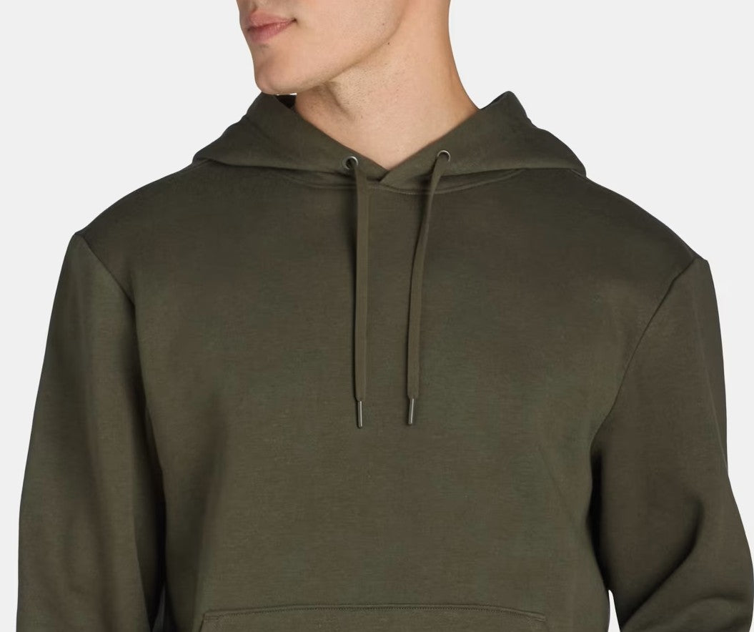 Mens Hooded Pullover Olive Sweatshirt