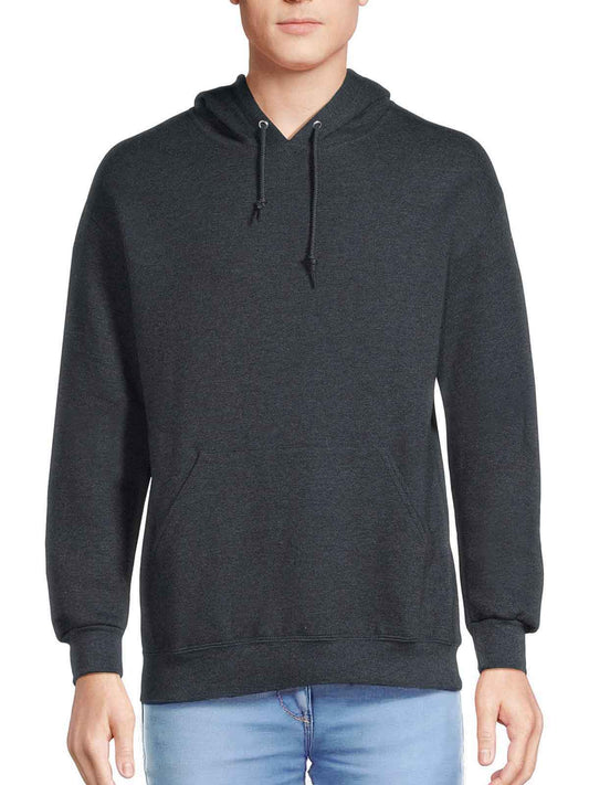 Mens Hooded Pullover Charcoal Sweatshirt