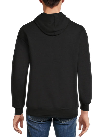 Mens Hooded Pullover Black Sweatshirt