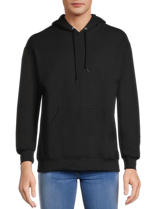 Mens Hooded Pullover Black Sweatshirt