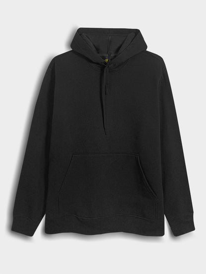 Mens Hooded Pullover Black Sweatshirt