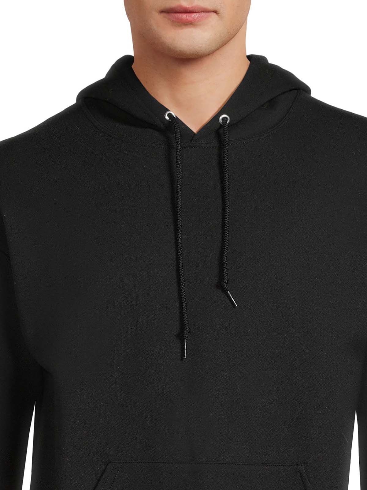 Mens Hooded Pullover Black Sweatshirt