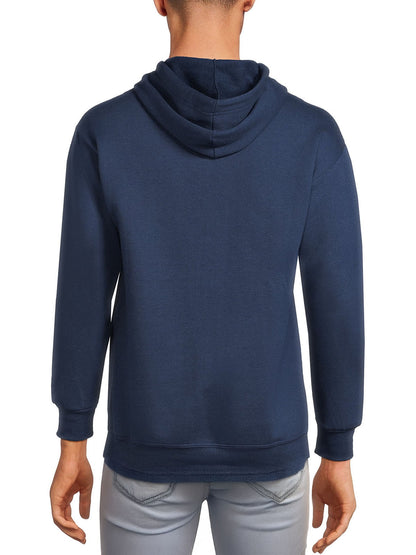 Mens Hooded Pullover Navy Sweatshirt