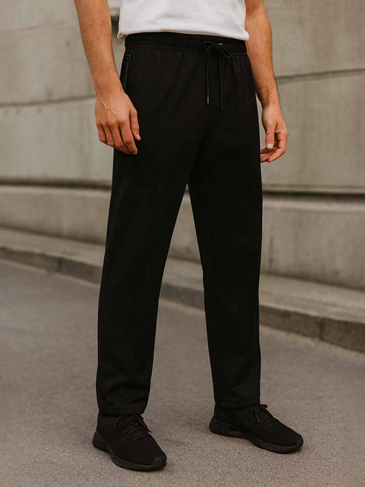 Mens French Terry Black Jogger