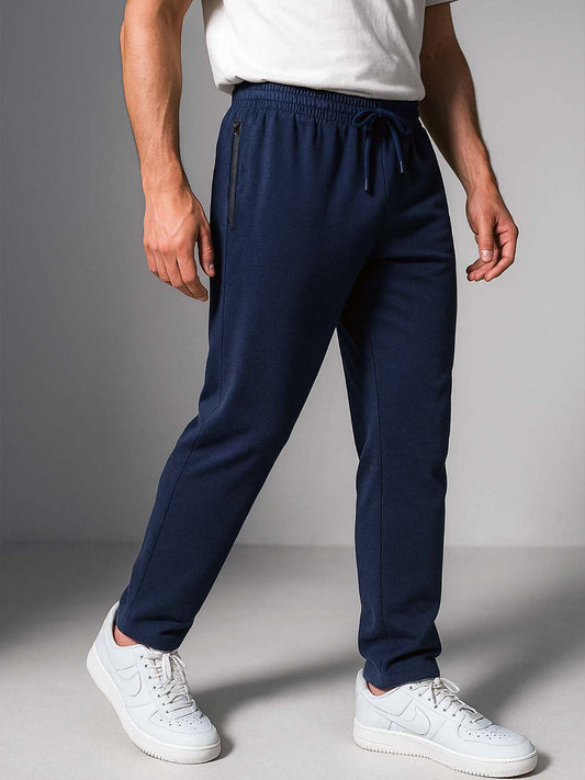 Mens French Terry Navy Melange Jogger