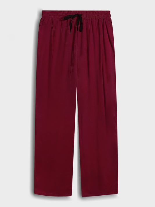 Mens Dry-Fit Maroon Track Pant