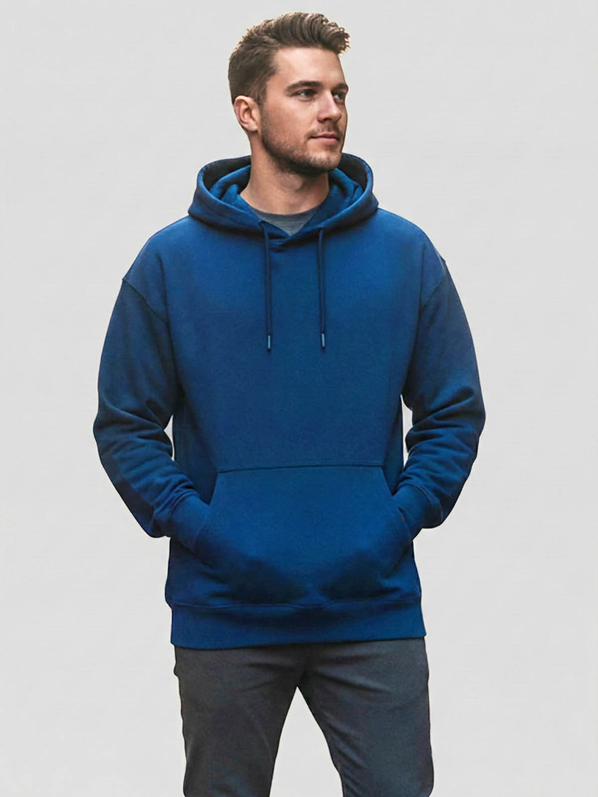 Mens Oversize Fit Hooded Sweatshirt
