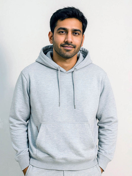 Mens Oversize Fit Hooded Sweatshirt