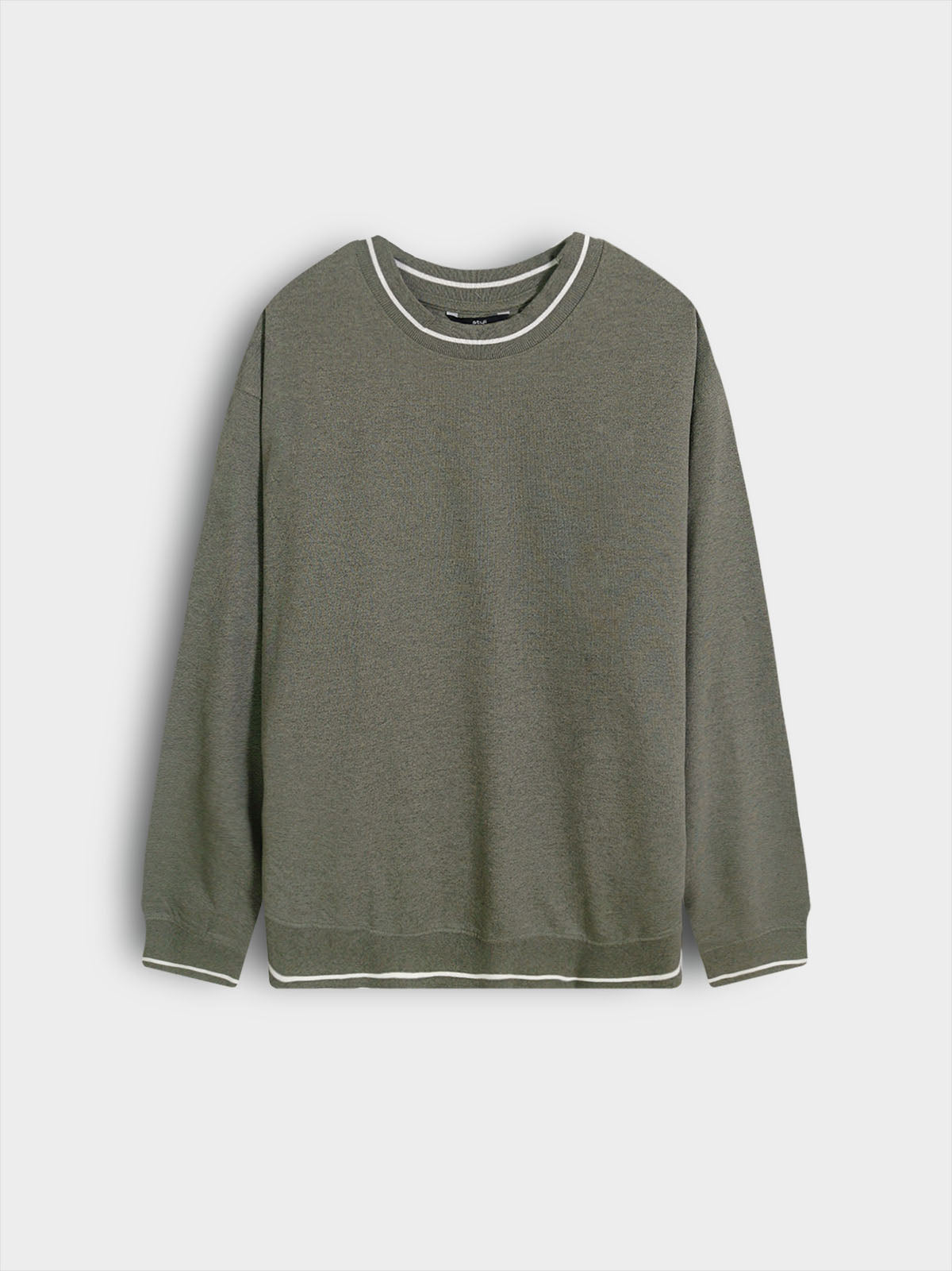 Mens Pullover Olive Sweatshirt