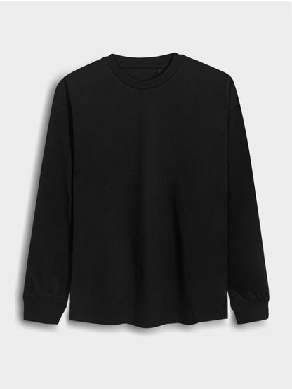 Mens Long Sleeve Black Winter T-Shirt