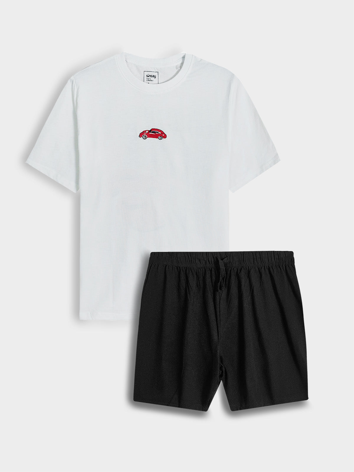 Mens Printed Shorty Set